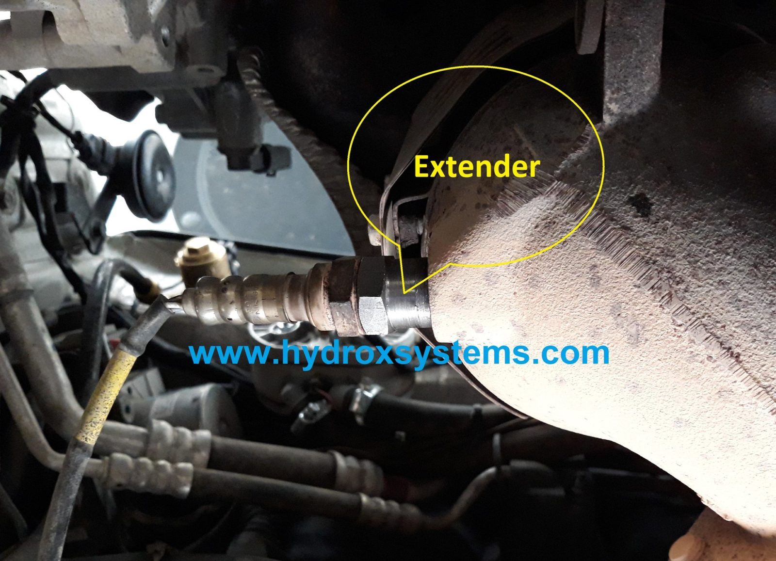 install oxygen sensor extender